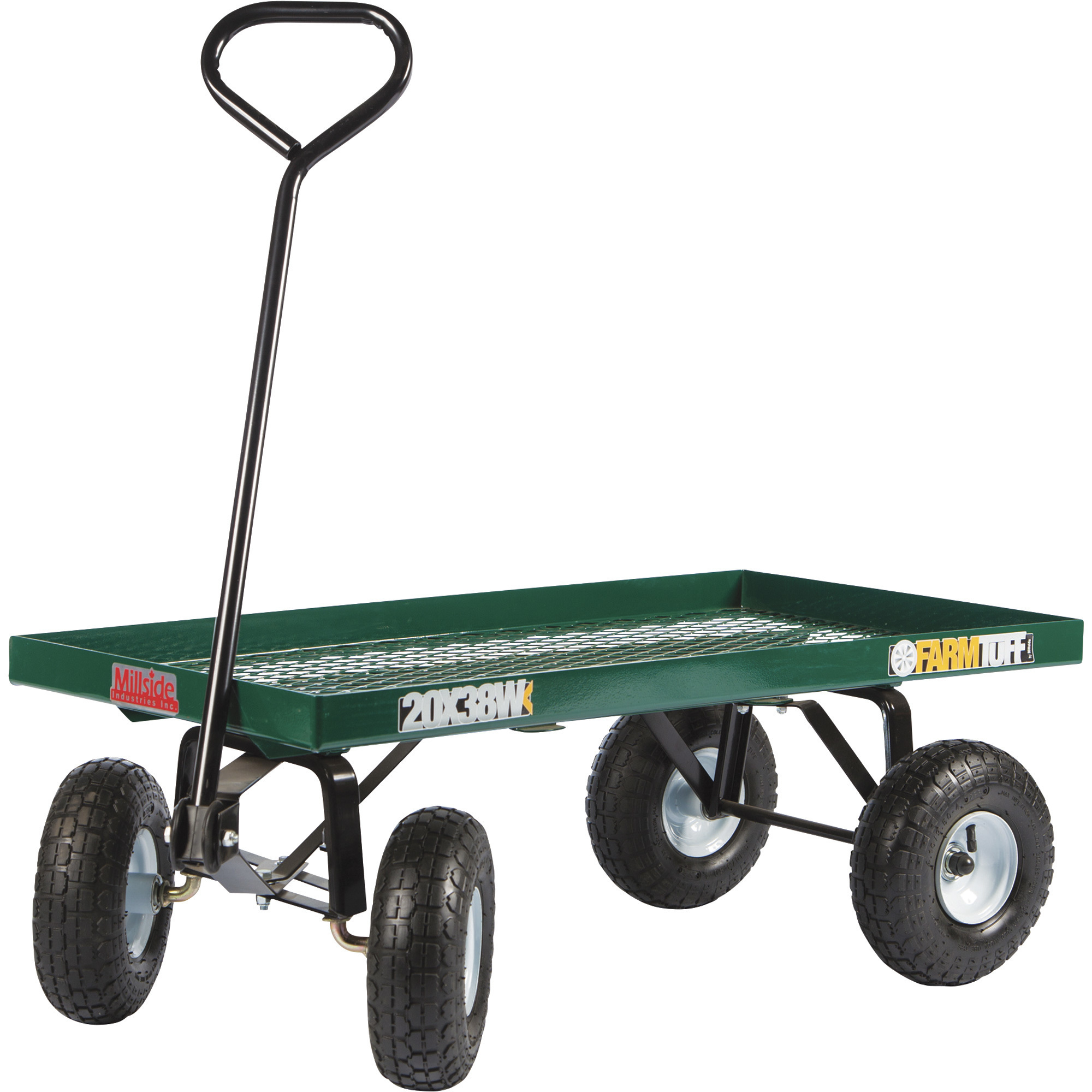 Farm-Tuff Flatbed Garden Wagon, 800-Lb. Capacity, 38in.L x 20in.W, Model# 20X38W